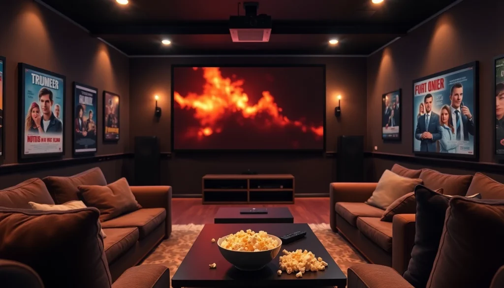 ดูหนังในบ้านอุ่นสบายพร้อมหน้าจอภาพชัดเจนและมีบรรยากาศอบอุ่น