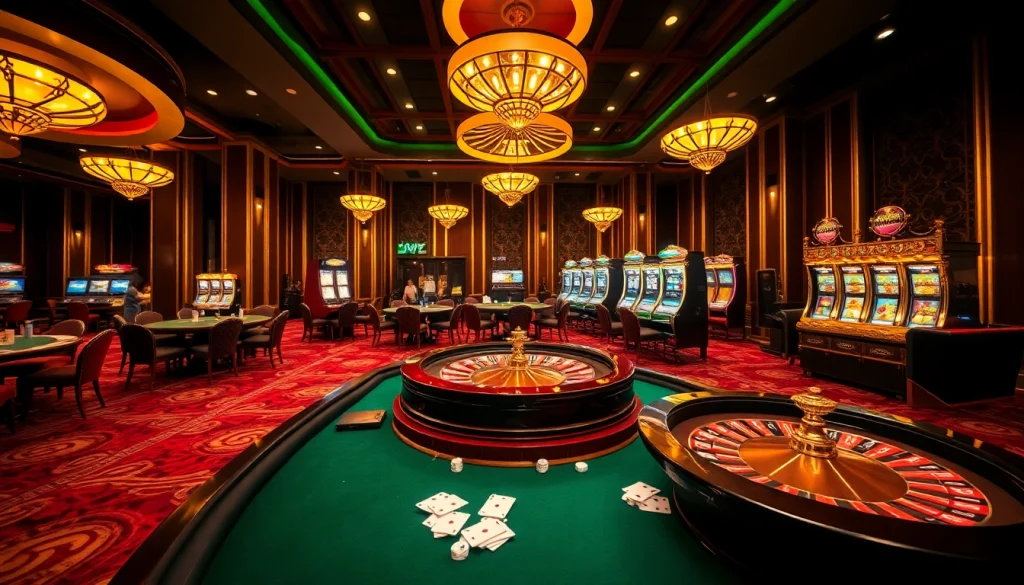 Thrilling poker action at Thabet casino, showcasing vibrant games and luxurious ambiance.
