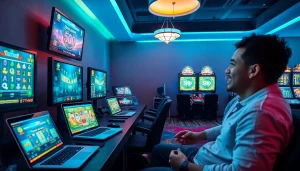 Exciting Kode4d gaming environment with players enjoying slot games.
