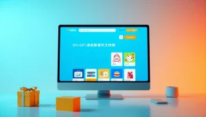 다양한 디지털 상품권 및 결제 옵션을 선보이는 상품권소액결제의 시각적으로 매력적인 인터페이스.