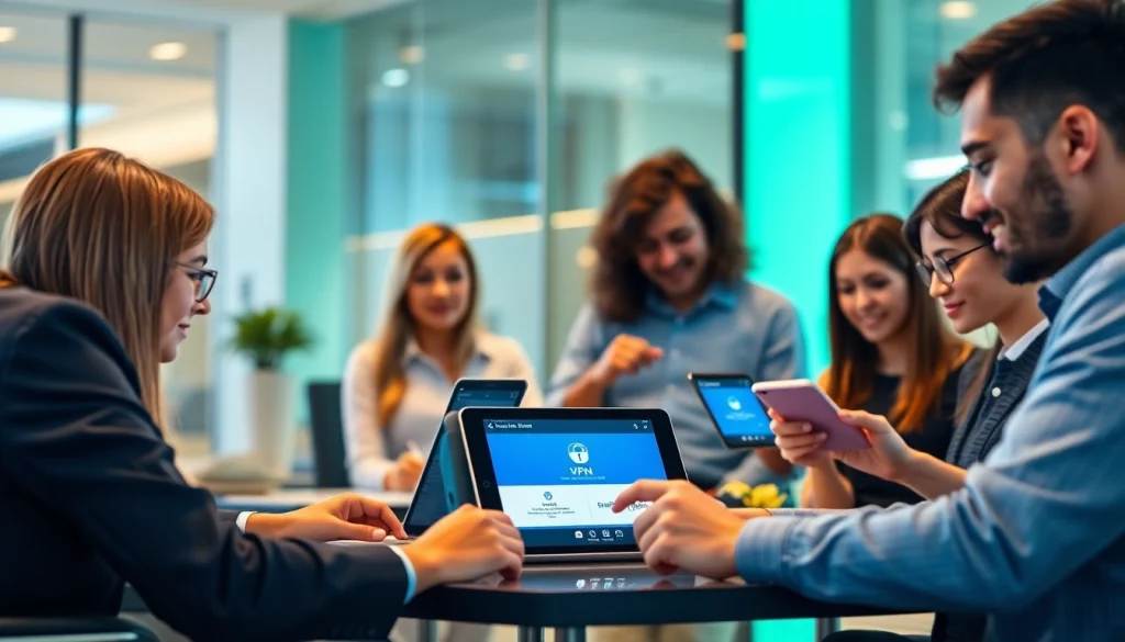 Experience seamless global connectivity with 快连官网 at a modern workspace.