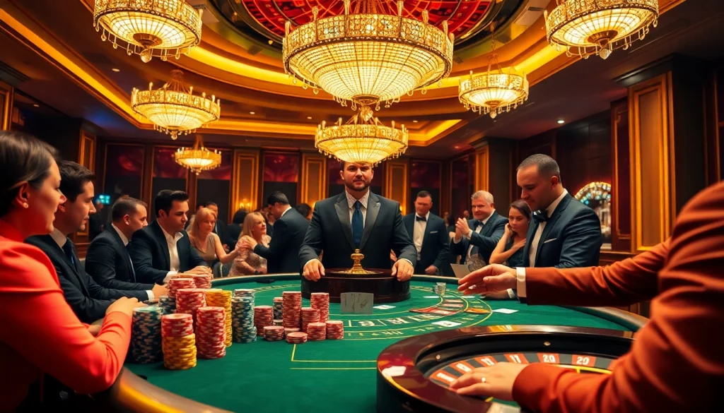 Experience the thrill of new 66 with players enjoying poker at a luxurious casino table.