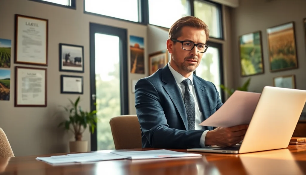 Consulting with an agriculture lawyer about legal matters in agriculture.