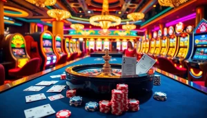 Rasakan sensasi obraltoto saat memasang taruhan di meja kasino yang hidup dengan kartu dan chip.