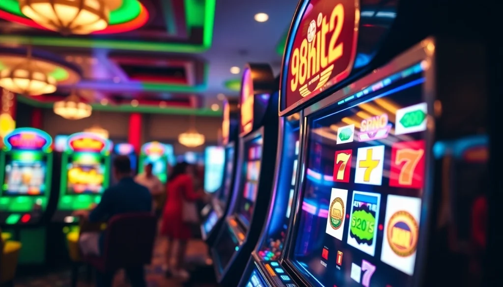 918kiss slot เครื่องสล็อตที่เต็มไปด้วยแสงสีเสียงในคาสิโนด้วยบรรยากาศตื่นเต้น