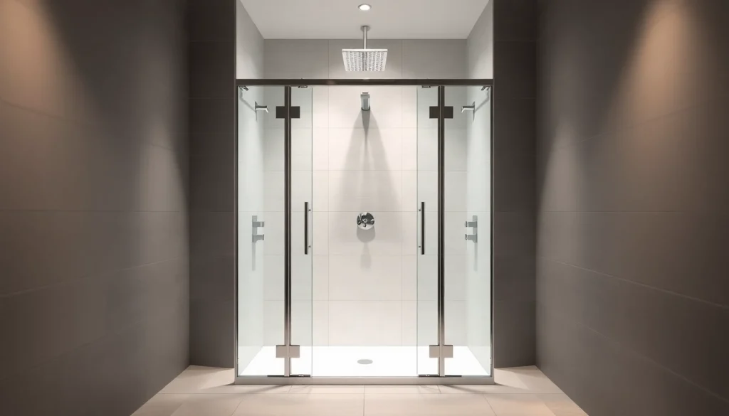 Schönes Badezimmer mit sonni Duschkabine 80x80 und eleganten Glasflächen.