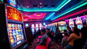 Menang bermain slot depo 1k dengan suasana meriah dan mesin yang menarik.