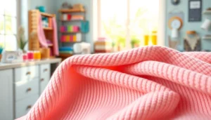 Bekijk ribcord katoen met rijke textuur en diverse kleuren in een sfeervolle naaiomgeving.