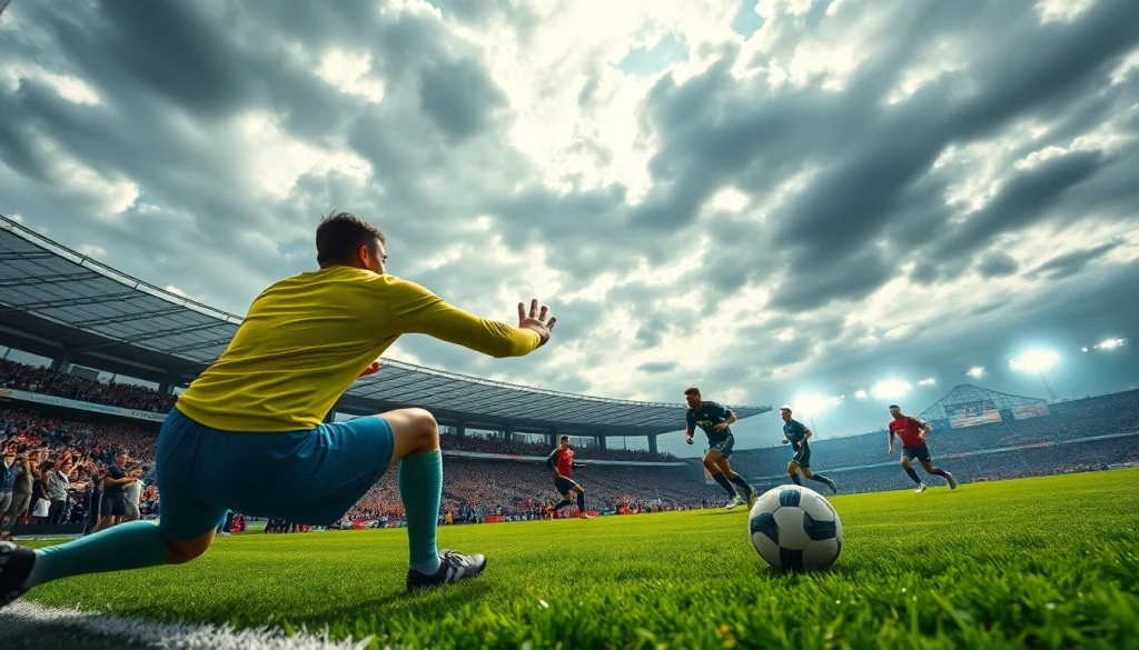 ผลบอลวันนี้ ติดตามการเซฟของผู้รักษาประตูในเกมฟุตบอลที่มีคนเชียร์อยู่มากมาย