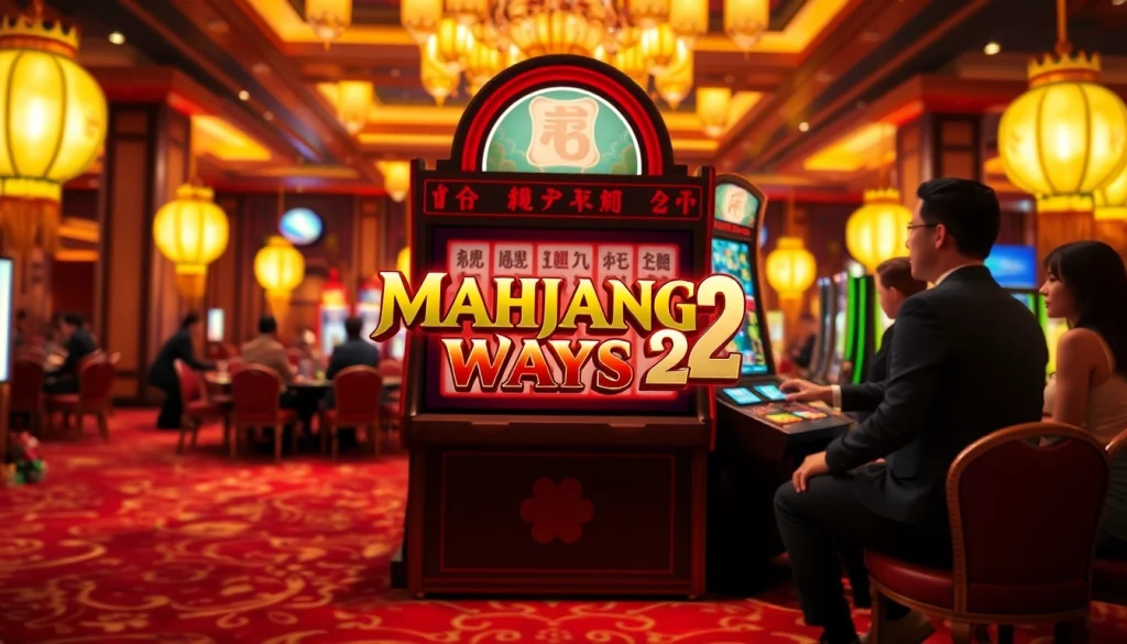 Experience the thrill of Mahjong Ways 2 with exhilarating gameplay at a casino.