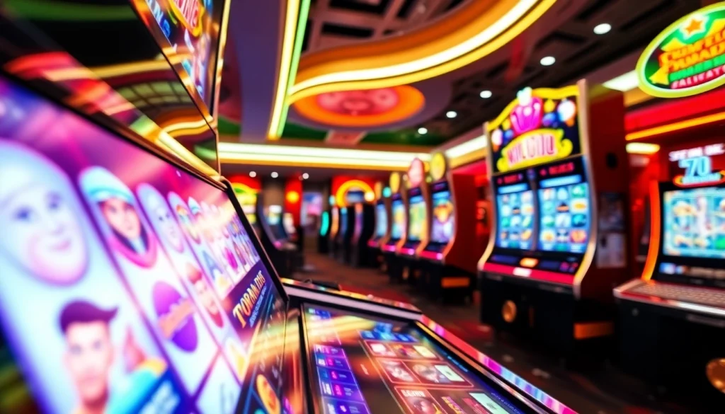 Menangkan permainan dengan slot deposit 1000 dalam suasana kasino modern yang menarik.