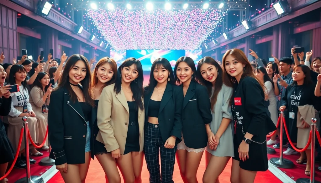 BLACKPINK news showcases members at a glamorous red carpet event, presenting their fashionable looks.