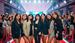 BLACKPINK news showcases members at a glamorous red carpet event, presenting their fashionable looks.