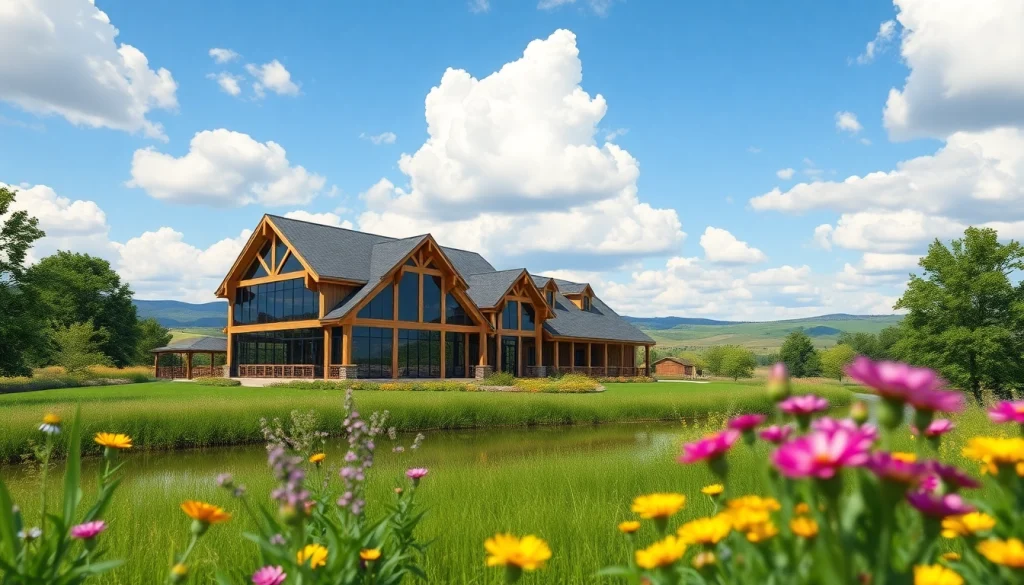 Canton Farmhouse with rustic charm amidst a stunning green landscape.