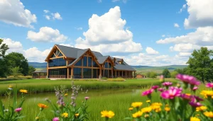 Canton Farmhouse with rustic charm amidst a stunning green landscape.