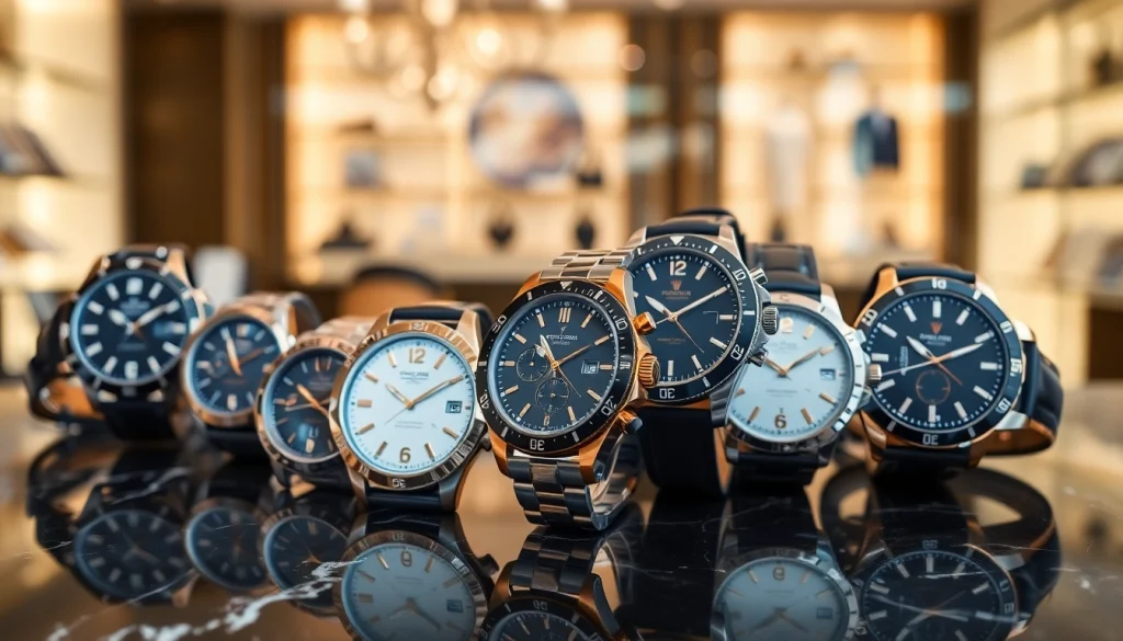 레플리카 고급 시계의 세부 정보를 강조하며 전시된 이미지