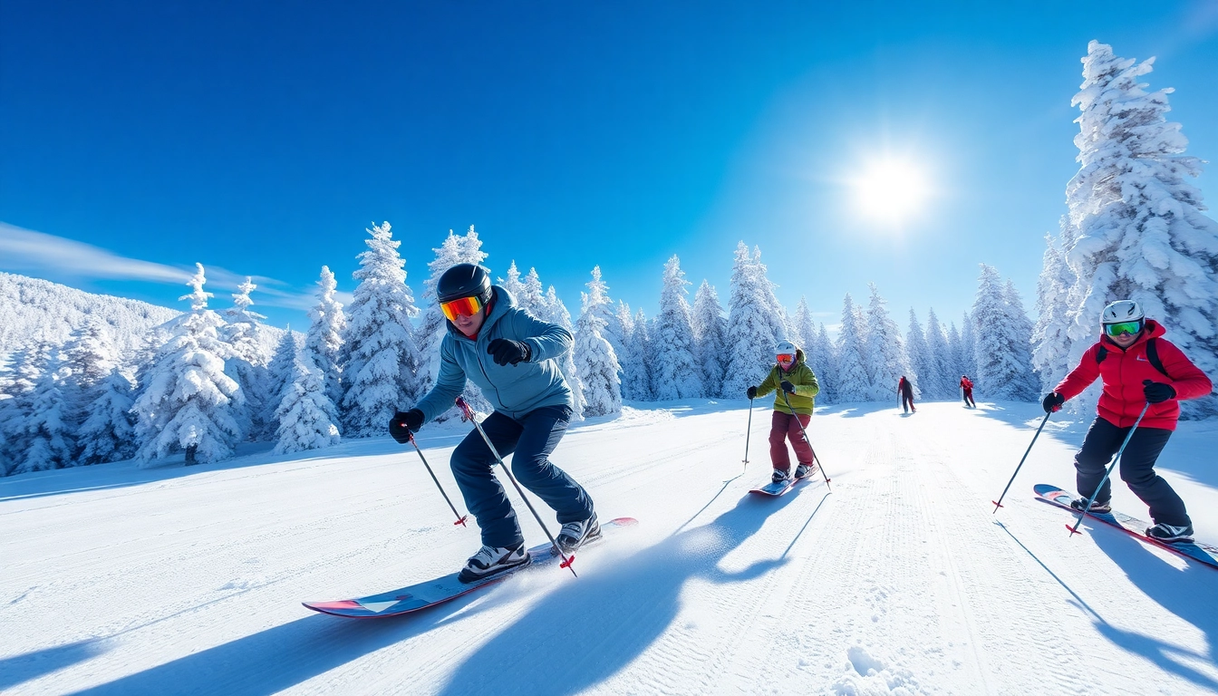 Experience natick, ma ski and snowboard enthusiasts enjoying dynamic slopes and snow-covered scenery.