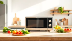 Enhance your kitchen experience with modern microwave oven sales featured in a bright, inviting setting.